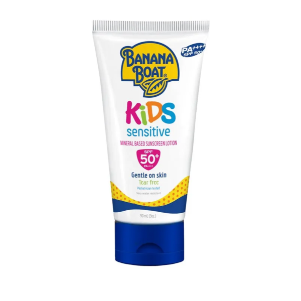 Banana Boat Kids Sensitive Mineral Based SunScreen Lotion SPF50+ PA++++ 90ml