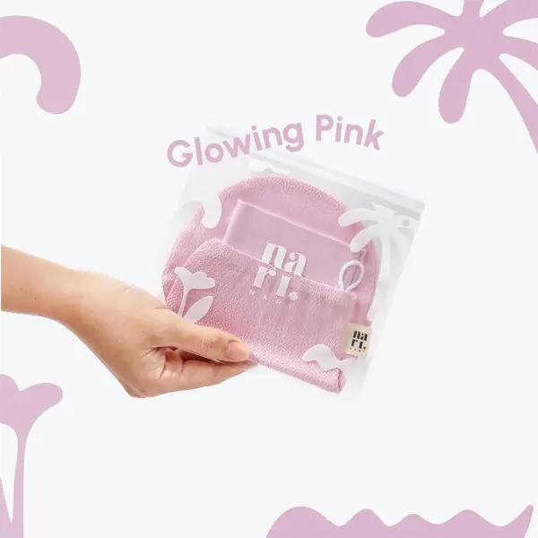 NARI Exfoliating Glove 1pc #Glowing Pink