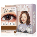 Kitty Kawaii Plus Contact Lens Mini Olivia Brown [1 Pair] #-1.50 Monthly contact lenses
