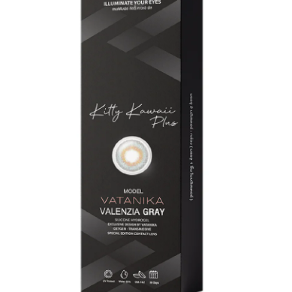Kitty Kawaii Plus Contact Lens Vatanika Valenzia Gray