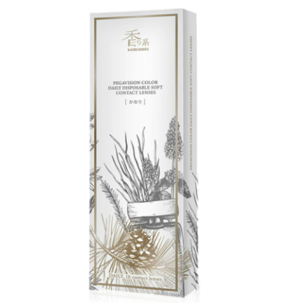Pegavision Contact Lens Kaori Daily Rosemary Brown [5 Pairs] #-1.00 5 pairs of daily contact lenses