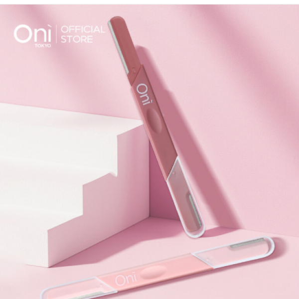 Oni Double-ended Eyebrow Razor 2pcs Pink eyebrow razor 2 pieces