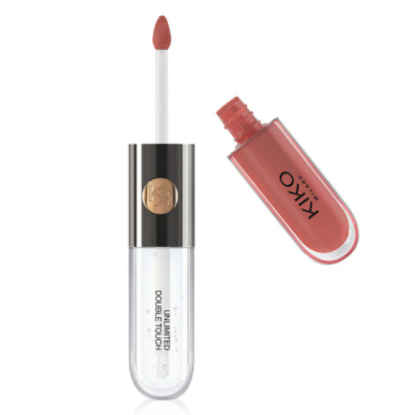 KIKO MILANO Unlimited Double Touch 6g #103 Natural Rose Bright and shiny lips with 2-step liquid lipstick