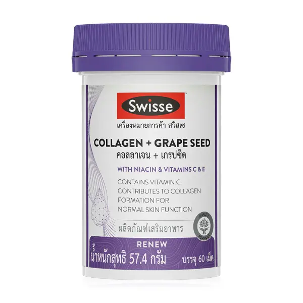 SWISSE Collagen + Grape Seed 60 Tablets