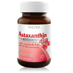 VISTRA Astaxanthin 4 Mg Plus Vitamin E 30 Capsules, dietary supplement, Astaxanthin 4 mg. Plus Vitamin E