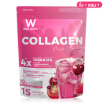 WinkWhite Collagen Pink Glow Plus [12g x 15 Sachets] Collagen supplement, berry melon flavor, 15 sachets