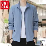 Stand-Up Collar Sportswear with Zipper Pockets