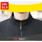 Stand-Up Collar Sportswear with Zipper Pockets
