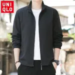 Stand-Up Collar Sportswear with Zipper Pockets